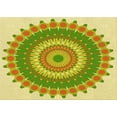 thumbnail image 1 of Ahgly Company Indoor Rectangle Patterned Slime Green Area Rugs, 2' x 4', 1 of 6