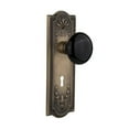 thumbnail image 3 of Nostalgic Warehouse Meablk_Prv_234_Kh Black Porcelain Solid Brass Privacy Door Knob Set -, 3 of 6
