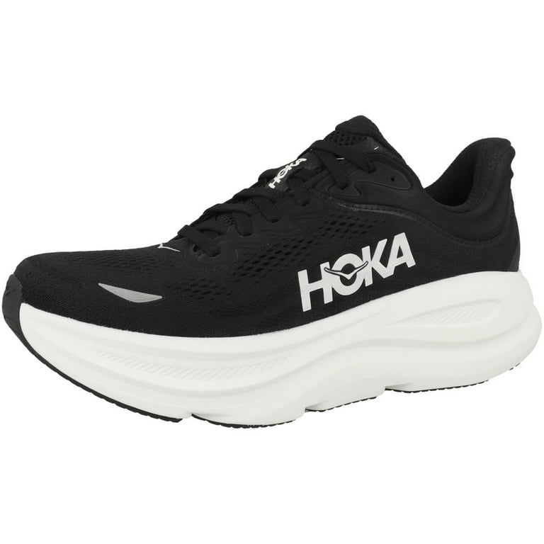 Hoka Men's Bondi 9 Sneaker, Black/White, 9 - Walmart.com