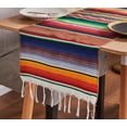 thumbnail image 1 of Portable Yoga Blanket Serape Blanket with Assorted Bright Colors * Brown, 1 of 5