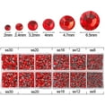 thumbnail image 2 of 5040pcs Red Rhinestones 6 Mixed Size Crystal Flatback Rhinestones For Crafts, 2 of 4