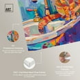 thumbnail image 4 of Colorful Sink Cat Canvas Jungle Bathroom Art by Art Remedy, Gallery Wrapped, 16" x 24", 4 of 7