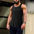 thumbnail image 7 of Krdevn Men Spring Summer Casual Beach O Neck Solid Sleeveless Tank Tops Blouse,Tank Tops Men,3XL, 7 of 7