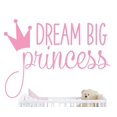 thumbnail image 1 of Adhesivo Decorativo JURUOXIN Princesa Sueña en Grande para Pared 57x42cm, 1 of 6