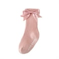 thumbnail image 2 of Baby Sweetie Baby Girl Floor Socks Letter Pattern Bowknot Non Slip Toddler Walking Socks with Grips Crew Socks for Kids Infant, 2 of 6
