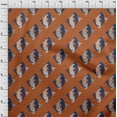 thumbnail image 3 of oneOone Polyester Lycra Fabric Fish Block Print Fabric BTY 56 Inch Wide, 3 of 4