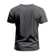 thumbnail image 4 of Camisas Elvqul para Hombre Gym Gris Oscuro sin Estampado Manga Corta Casuales Cuello en V, 4 of 7