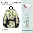 thumbnail image 5 of Tractor and Harvesters Cream Pattern Backpack for School, Cute School Bag with Adjustable Shoulder Straps and Padded Back, 15"x11.42"x5.5", 5 of 5