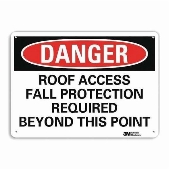 Lyle Danger Sign,4 Hole Mount,14inWx10inH, U3-1959-RA_14X10 U3-1959-RA_14X10