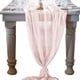 thumbnail image 3 of Socomi Camino de mesa de gasa rosa rubor de 10 pies, 29 x 120 pulgadas, camino de boda, decoraciones transparentes para despedida de soltera, Navidad, Acción de Gracias, 3 of 4