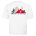 thumbnail image 3 of Men's Levelwear White Cleveland Guardians Panoramic Luxe Signature Knit T-Shirt, 3 of 3