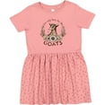 thumbnail image 3 of Inktastic I'm Only Here for the Goats Girls Toddler Dress, 3 of 5