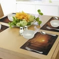 thumbnail image 4 of Ambesonne Vintage Place Mats Set of 4, Antique Style Monument, Standard Size, Orange and White, 4 of 6