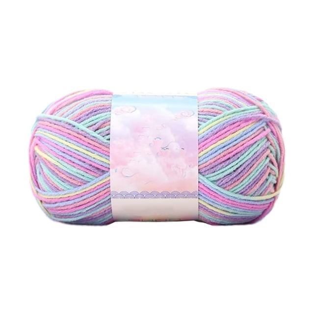 Hilo para el Ganchillo Color de la Corbata de la Lana de la Leche Hilo de Lana Gruesa para el Tricotado Manta Del Bebé 175 Yardas 525Ft Hilo para el Tricotado