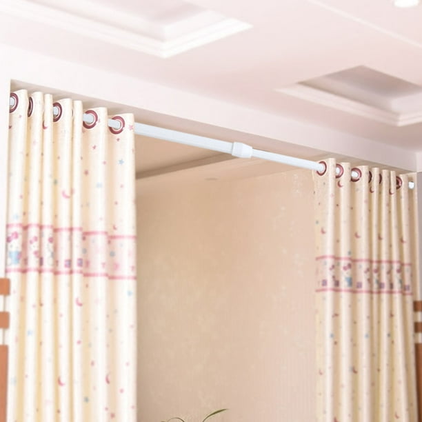 Shower Curtain Rod Spring Tension Rail, Use Shower Curtain As Window Rod
