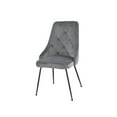 thumbnail image 4 of Topline Home Furnishings Chaise en velours avec pieds noirs, 4 of 6