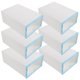 thumbnail image 1 of FUTUREORYY 6Ud Caja Transparente Azul Para Guardar Zapatos Con Material Reforzado Y Apilable, 1 of 6