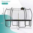 thumbnail image 6 of Euroco 16FT Trampoline with Basketball Hoop, Outdoor Trampoline with Enclosure Net for Kids and Adults, 6 of 7