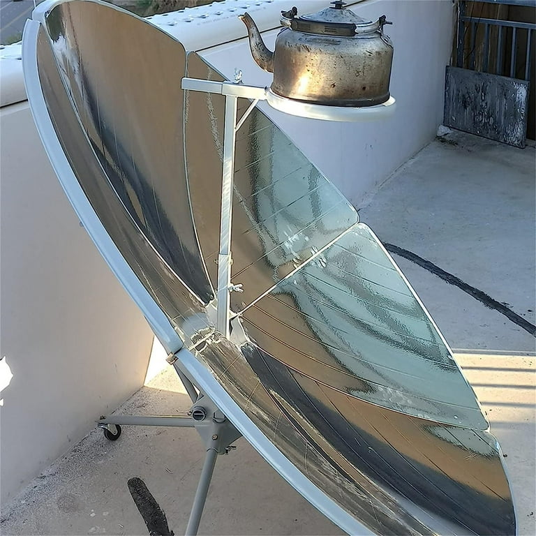 DDHVVOH Concentrating Solar Cooker Sun Oven,1800w Parabolic Solar  Cooker,Outdoor Camping Barbeque Cooking Food Concentrating Heat  Tool,Photovoltaic