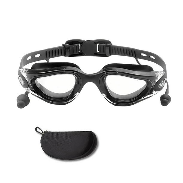 Gafas de natación antivaho - PC, 17 x 3,8 cm, gran angular de 360°, a prueba de fugas, para uso en piscina o playa, para adultos y niños