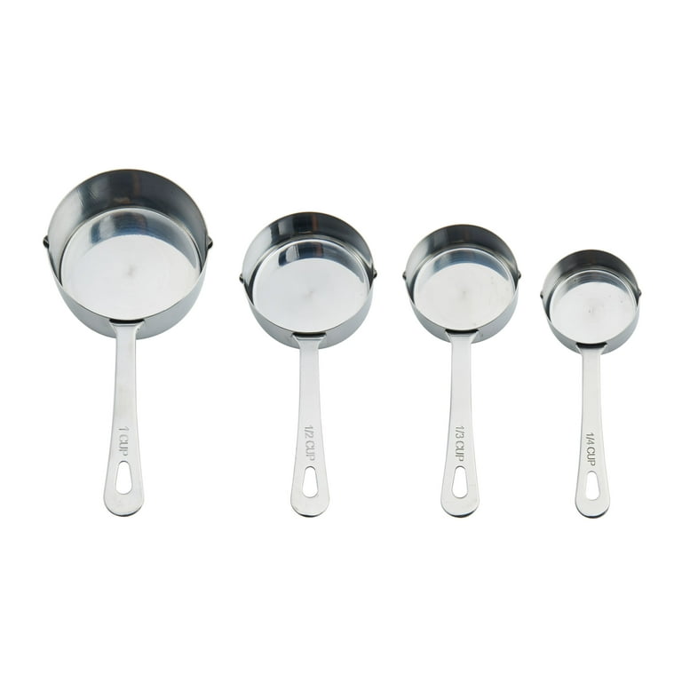 Chicago Metallic Stainless Steel Measuring Cups and Spoons, 11-Piece, Silver