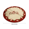 thumbnail image 3 of Decoraciones navideñas, adornos navideños, regalos navideños, alfombra redonda navideña para sala de estar, estudio, alfombra sintética, antideslizante, antisuciedad, fácil de limpiar, manta absorbent, 3 of 6