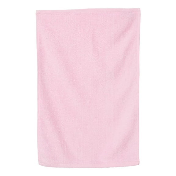 Q-Tees - Hemmed Hand Towel - Color - Light Pink - Size - One Size