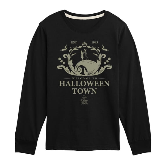 The Nightmare Before Christmas - Desination - Youth Boys Long Sleeve Graphic T-Shirt