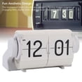 thumbnail image 4 of Flip Desk Clock, USB Modern Auto Flip Alarm Timer Calendar Time Display Mechanical Desk Clock Reminder for Living Room, Office, 4 of 7