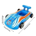 thumbnail image 2 of Pool Floats Kids Toys Inflatable Race Car Ride-on Swimming Pool Float for Ages 4-8 PVC Outdoor Water Toy for Boys and Girls, 2 of 6