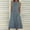 Blue, variant on Western Jean Dresses For Women Summer High Neck Button Down Sleeveless Midi Denim Dress Vacation Fashion Soft Dresses Long Wrap Dress Casual Dress for Women Summer for Women Casual Summer Tunic Dress
