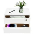 thumbnail image 3 of 2 Tiers Desktop Storage Organizer Box,Desk Organizer Drawer,Office Wood Supplies Drawer, 3 of 9