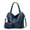 Blue, variant on Large Women’s PU Leather Tote Bag, Crossbody Shoulder Handbag with Zipper Pocket, Waterproof Casual Soft Purse for Work Travel Shopping
