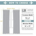 thumbnail image 6 of 100% Blackout Curtains 108 inch Long for Bedroom with Black Liner, 2 Thick Layers Total Blackout Thermal Insulated Grommet Window Curtains 2 Panels Set (Forest Green, 52 x 108 Inch), 6 of 7