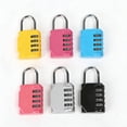 thumbnail image 4 of GZQJFMY Combinaison Lock, Cadenas à Combinaison 4 Chiffres Extérieur, École Lock, Verrous de Gym (Rouge), 4 of 8
