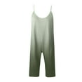 thumbnail image 5 of hoksml Women's Loose Sleeveless Jumpsuits Adjustable Spaghetti Strap Stretchy Long Pant Romper Gradient Casual Jumpsuit with Pockets on Summer Clearance, 5 of 7