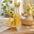 thumbnail image 5 of Aurorax Fall Porch Goose Outfits 23" Holiday,Goose Clothes for Cement Goose Porch Goose 17/19 inch,Sunflower Printed Lady Thanksgiving Porch Goose Accessories for Outdoor Harvest Decor for Home, 5 of 7