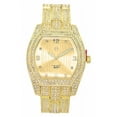 thumbnail image 2 of Men's Gold-tone iceout clubbing watch 46x56mm 17mm thick case. CZ bezel, gold-tone dial, 22mm wide gold-tone metal link bracelet fits 8.5 wrist, 2 of 2