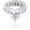 White Gold, variant on 14K Gold Teardrop Shape Ring, Pear Cut Radiant Cut Moissanite Ring, A Sparkling Tear of Joy for Celebrated Moments