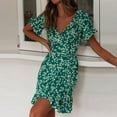 thumbnail image 2 of Vestido floral de Moda de manga corta Casual Elegante Mini vestido SG Zulema Vestido estampado floral, 2 of 6