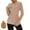 #（New）Khaki, variant on PFRNLF Thermal Shirts for Women Winter Cold Base Layer Underwear Soft Fleece Lined Long Sleeve Tops