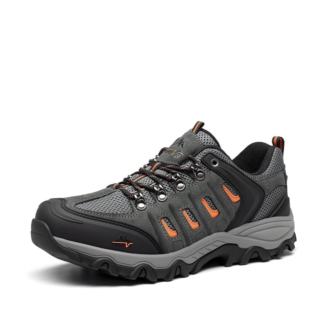Zapatos de Senderismo Impermeables para Hombre NORTIV 8 de Cuero, Corte Bajo, Talla 8.5