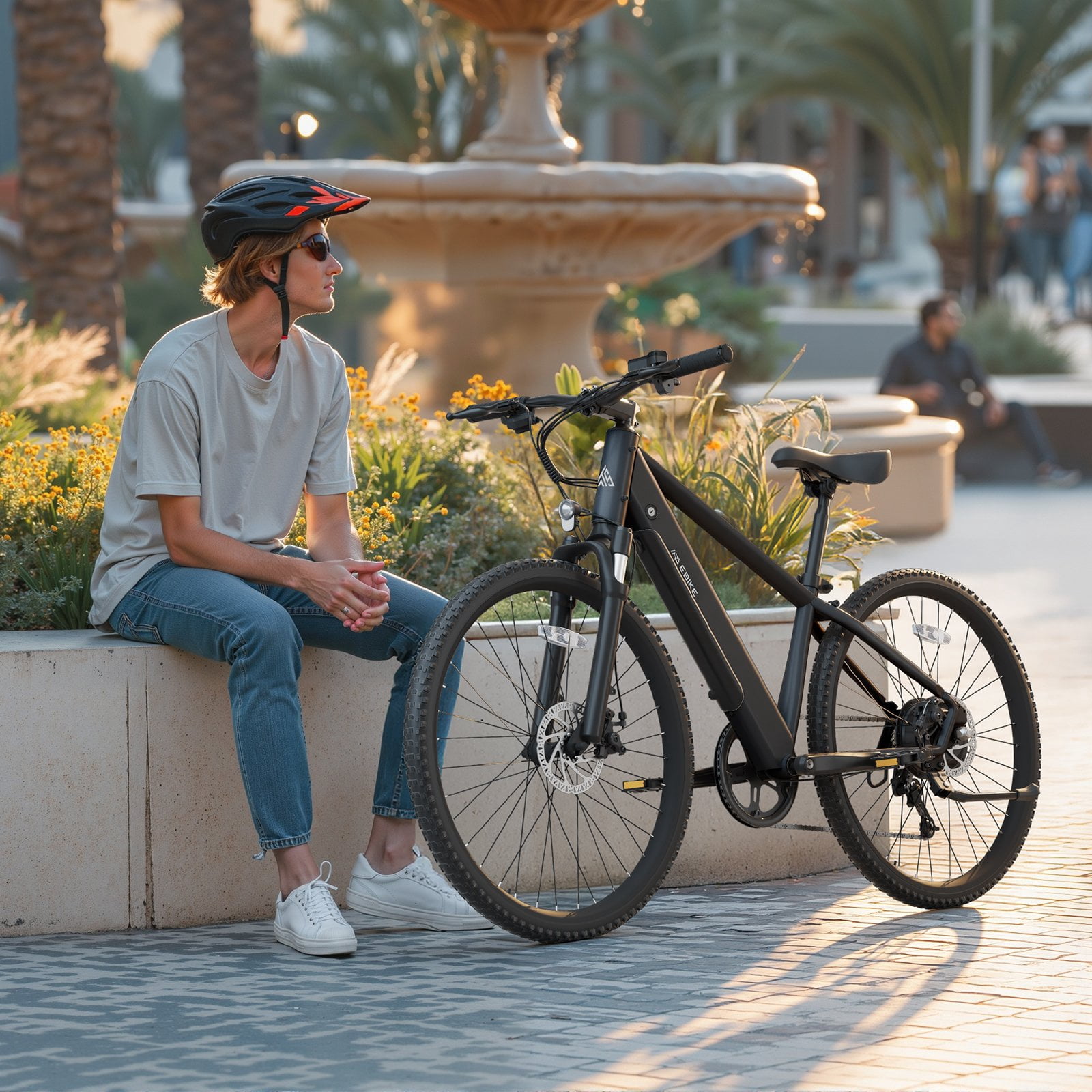 TST Electric Bike for Adults 26", Peak 750W Electric Bicycles, 25mph,  Long Range, 7-Speed, 7.8AH Battery, UL2849, APP Control