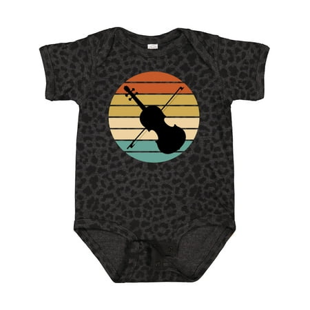 

Inktastic Violin Music Retro Sunset Gift Baby Boy or Baby Girl Bodysuit