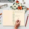 thumbnail image 4 of FORMRS 1-Subject Spiral Notebook 8" x 5" College Ruled 60 Refillable Sheet A5 Hard Cover, 2 Pack, Large Red Floral Pattern, 4 of 7