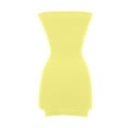 thumbnail image 3 of USSUMA Dresses for Women 2025 Casual Spring Womens Dresses Sleeveless Crew Neck Casual Solid Color Elastic Wrap Skirt Maxi Dress Trendy Skirts Lightweight Skirts Yellow Dress Size-XXL, 3 of 4