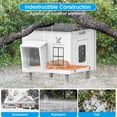 thumbnail image 6 of Indestructible Heated  House for Outside Winter, Heated Outdoor  House Weatherproof with Escape Door,  & Insulated Outdoor  Shelter for Feral Stray  Kitty. 17.7"x15"x17.5", 6 of 7