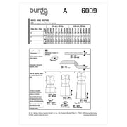 Burda Style Sewing Pattern 6009 - Misses Dress, Size: A (8-10-12-14-16-18-19-20-22)