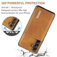 thumbnail image 5 of SaniMore Case for Samsung Galaxy A34 5G 6.6" 2023, PU Leather Case Soft TPU Inner Detachable Magnetic Folding Wallet Card Slots Kickstand Anti-drop Shockproof 360°Protection Cover, Brown, 5 of 11