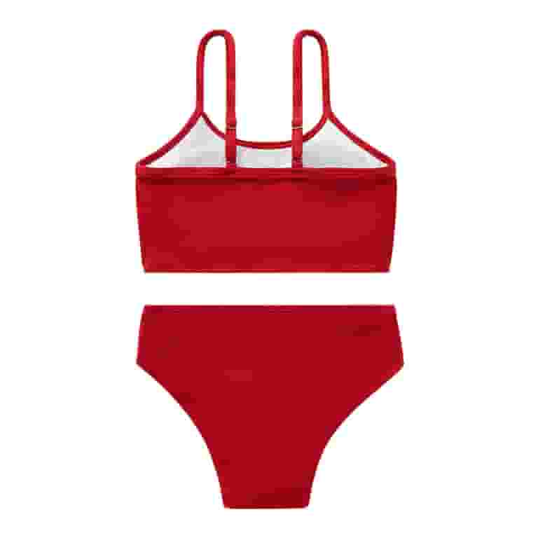 関税込★DDAY GIRL★Knit V neck two piece short sleeve bikini GYRATEDREAM Teen Girls' Swimsuits Two-Piece Swimsuit V-Neck